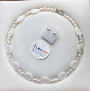 pearl and shell necklace