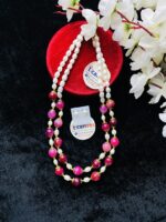 Pearl and stone necklace